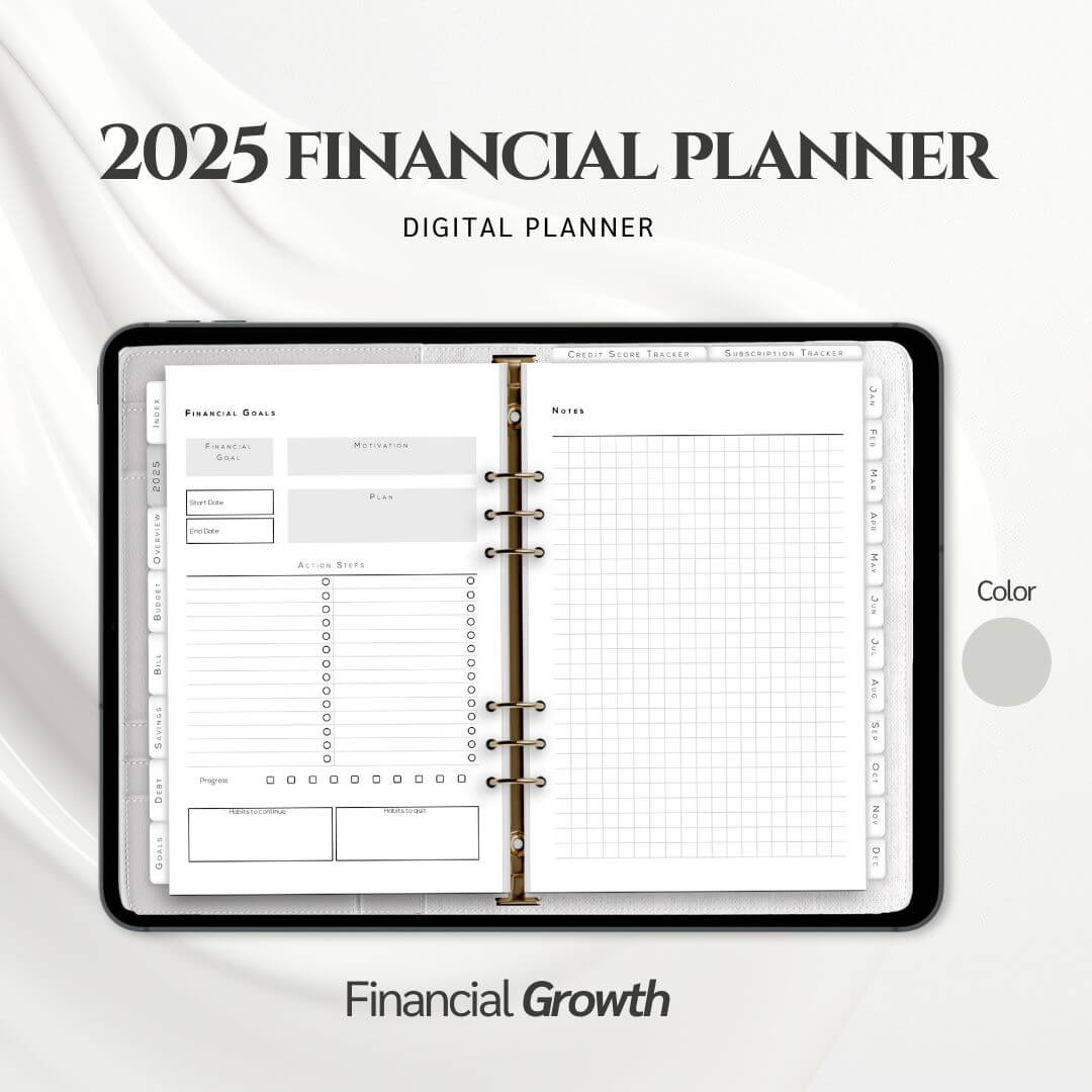 2025 Financial Digital Planner