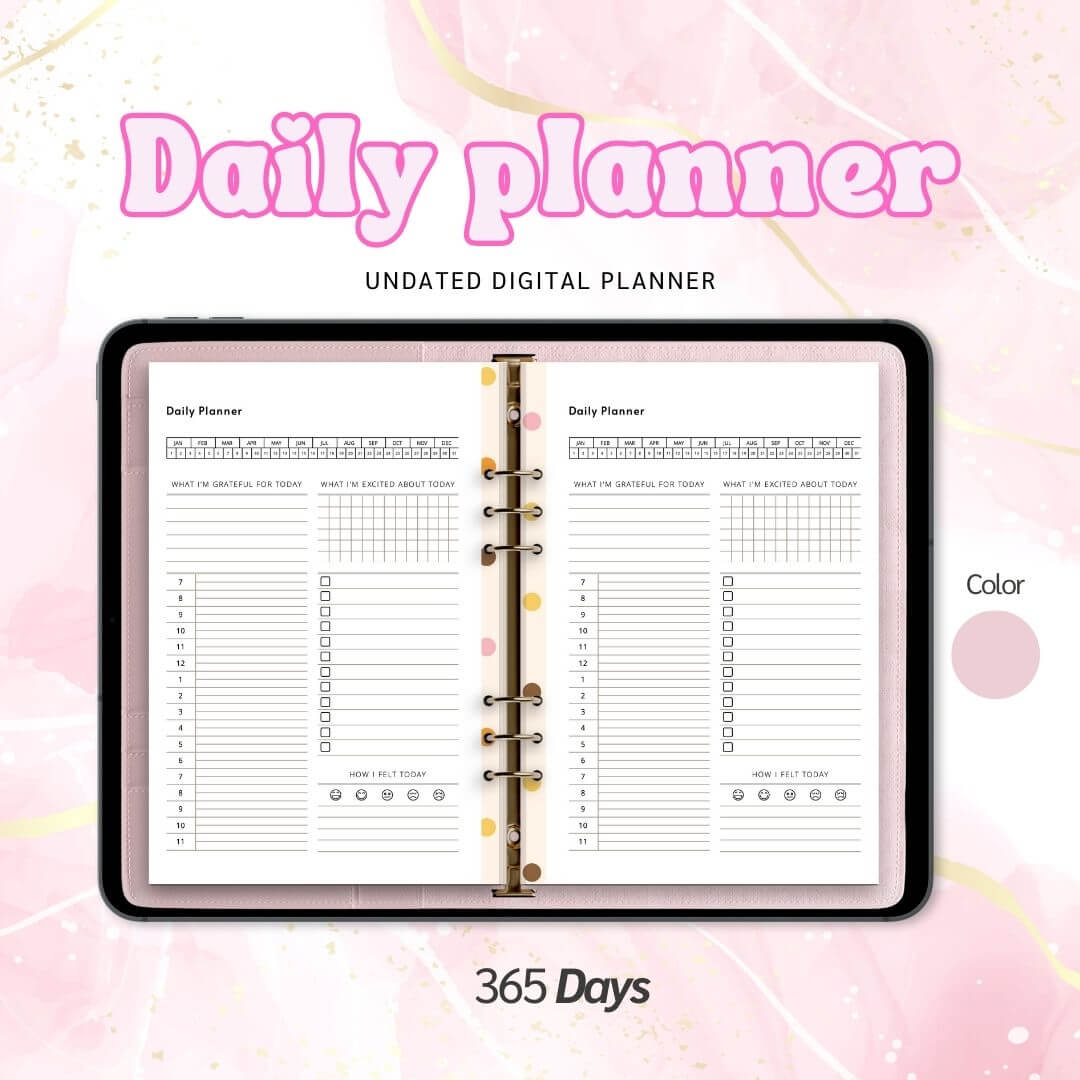 Undated Daily Planner