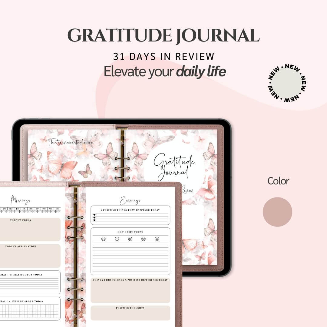 Gratitude digital journal